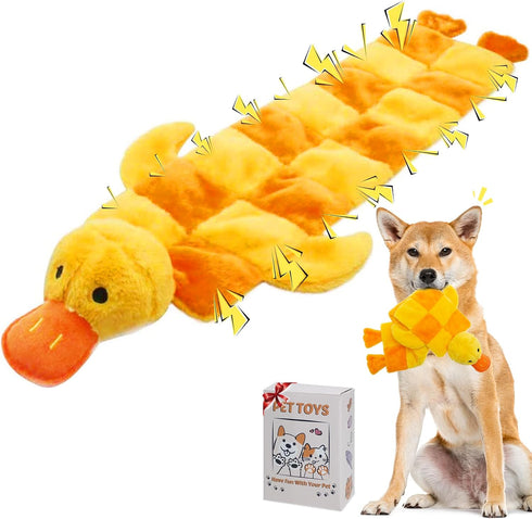 Mihachi Dog Squeaky Toys - 16 Squeakers for Aggressive Chewers, Tug of War Toy for Small, Medium, Large Breeds