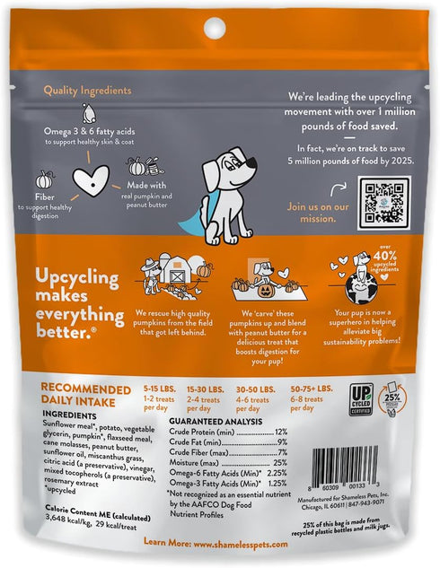 Shameless Pets Pumpkin Nut Par-Tay Soft-Baked Biscuit, 6 OZ