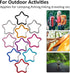 OMUKY Multicolor Carabiners Hook Clips, Camping Accessories Buckle for Outdoor Hiking and Traveling