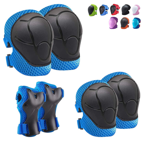 Knee Pads and Elbow Pads Set for Kids, Toddler Protective Gear with Wrist Guards for Skating Cycling