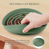 Coomazy Silicone Slow Feeder Dog Bowls with Suction Cups, Non-Slip Design for All Breed Dogs, Avocado Green