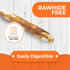 Canine Naturals Peanut Butter Chew, Rawhide Free Dog Treats - All-Natural, Easily Digestible, 10 Pack of 5 Inch Stick