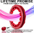 FIT ON FORM Infinity Weighted Hula Fit Hoop for Adult Weight Loss, 2 in 1 Smart Exercise Hoop for Women, 24/28/32