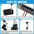 Obcursco Telescoping Pole Boat Stern Light with Base, 3NM 360 Degrees LED Anchor Light for Boats