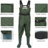 LANGXUN Kids Chest Waders for Fishing, Waterproof Hunting Waders for Boys and Girls, Age 2/3 Toddler