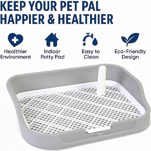 Generic 21.6" 17.7" Dog Training Pad Tray Reusable Indoor Puppy Potty Tray, Easy to Clean Pee Pad Holder, x
