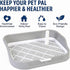 Generic 21.6" 17.7" Dog Training Pad Tray Reusable Indoor Puppy Potty Tray, Easy to Clean Pee Pad Holder, x