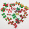 30pcs Dog Puppy Cat Mix Christmas Shiny Rhinestone Hair Bows Rubber Bands Pet Xmas Grooming Accessories