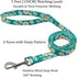 Dog Collar and Leash Set, Cute Daisy Pattern, 5ft Leash for Puppy Dogs, Extra Small, Green