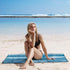 70"x26", QiyI Yoga Mat Towel with Corner Pockets, Non Slip Sweat Absorbent Hot Yoga Towels, Soft Yoga Blankets