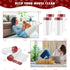 Cat Waste Bags, 19.7 x 17.7 Inches, 4 Packs/80 Counts, White-Red, for Automatic Cleaning Litter Boxes