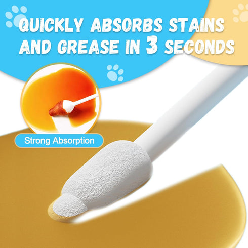Dog Ear Cleaner, Gourd-shaped Swabs for Safe Ear Canal Cleaning, Designed for Dogs and Cats - Large