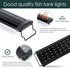 AQQA Full Spectrum LED Aquarium Light - Adjustable 12"-54" Multi-Color White Blue Red Green LEDs for Freshwater Plants