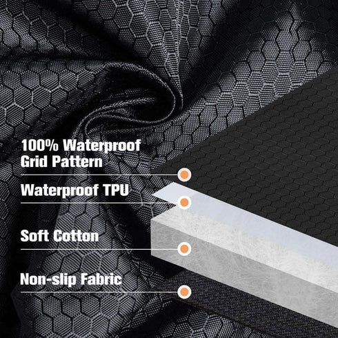 PETICON Waterproof Scratchproof Pet Bench Seat Covers for Cars, SUVs, Nonslip Durable Back Seat Cover for Dogs