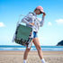 15" 300 LBS, SunnyFeel Tall Folding Beach Chair, Oversized Portable High Seat Sand Chair for Adults Heavy Duty Foldable