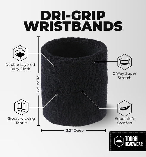 Sports Sweatbands - Arm Bands for Men & Women, Sweat Absorption