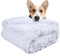 LOCHAS Luxury Fluffy Dog Blanket - Extra Soft and Warm Sherpa Fleece Pet Blankets for Dogs Cats - Plush Furry Faux Fur