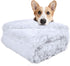 LOCHAS Luxury Fluffy Dog Blanket - Extra Soft and Warm Sherpa Fleece Pet Blankets for Dogs Cats - Plush Furry Faux Fur