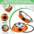 6 Pcs Cat Bowls for Food and Water, Stainless Steel PET Dishes 7 oz with Anti Slip Rubber Base for Indoor Pets