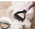 Dog Hair Comb for Shedding - Double Sided Dematting Undercoat Rake for Dogs and Cats (Pink/11 tooth)