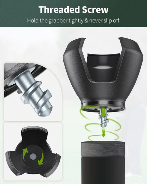 GreenHaven Golf Ball Retriever Grabber for Putters, Portable Grip Sucker Tool Back Saver for Golfers, 3-4 Pack