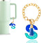 Letter Charm Accessories for Stanley Cup, Cute Initial Keychain Handle Charm for Women Tumbler