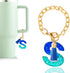 Letter Charm Accessories for Stanley Cup, Cute Initial Keychain Handle Charm for Women Tumbler