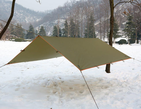 FREE SOLDIER Waterproof Portable Tarp for Outdoor Camping & Traveling (Brown)