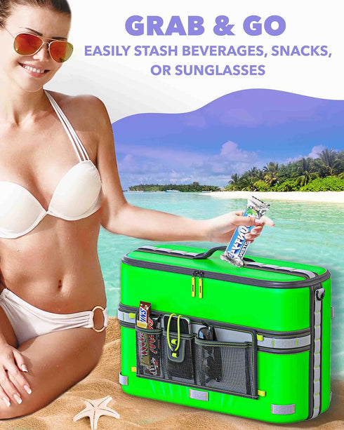Skywin Kayak Cooler Behind Seat - Waterproof Cooler for Kayaks, Compatible with Lawn-Chair Style Seats