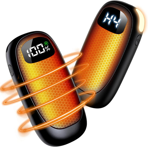 Rechargeable Hand Warmers - 14000mAh Electric Heater, Max 20 Hrs Warmth, Dual-Side Heating, 2 Pack