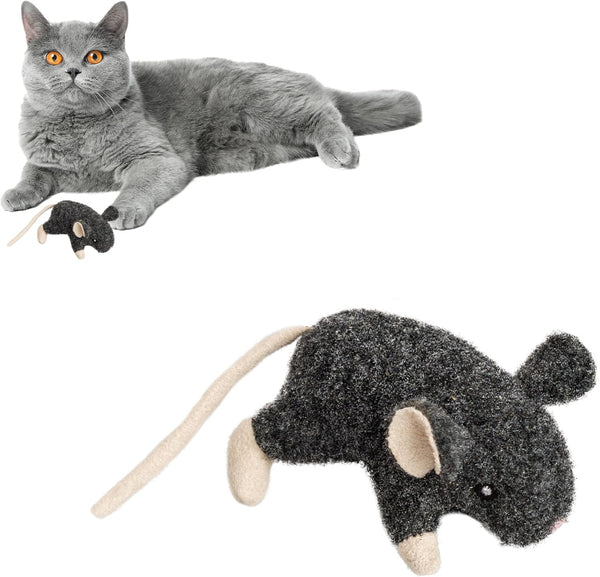 SPOT Fuzzy Mouse Freddie Cat Toy with Catnip – 3.5in Plush Mouse for Cats & Kittens, Great for Interactive Play