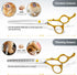 4 1 Dog Grooming Scissors,Chunkers Shears and Thinning Shears with Safety Round Tips, Sharp and Comfortable in Dog