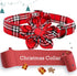 Lionheart Glory Christmas Plaid Dog Collar, Adjustable Soft Comfortable Flower Collar for Small Dogs, Pet Gift Fall