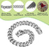 18K Cuban Link Chain Dog Collar, Stainless Steel Silver Gold with Safety Buckle Lock, Heavy Duty for Small, Medium,