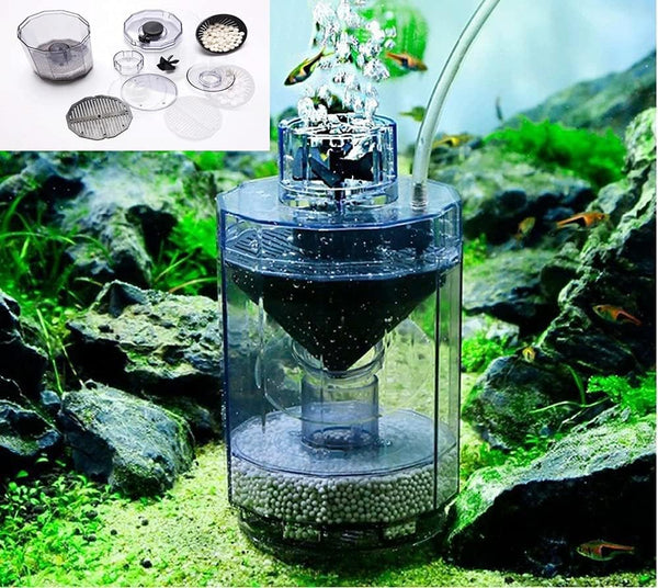 LONDAFISH Aquarium Fish Stool Suction Collector | Fish Tank Filter Accessories for Fish Poop Cleaning