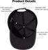 XXL Hats for Men, Low Profile Baseball Cap for Women, Oversized Washed Plain Denim Hat