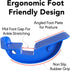 ProHeal Pink Plantar Fasciitis Relief Foot Rocker, Calf Stretcher with Spiked Ball Massager