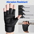 JOBGAIN Workout Gloves for Men and Women, Gym Weight Lifting Padded Gloves with Wrist Wrap Support, Full Palm