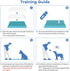 20"x14" 8pcs CUHIOY Dog Potty Tray Toilet - Indoor Pee Pad Holder with Training Pads, Puppy Mesh Potty with Secure