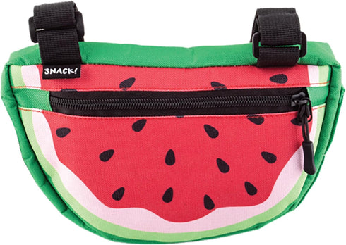 Snack! Watermelon Bike Bag Pink Bicycle Frame & Handlebar Bag with Adjustable