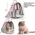 LOLLIMEOW Pet Carrier Backpack, Airline-Approved Bubble Carrier for Cats and Puppies, Pink, Travel Design