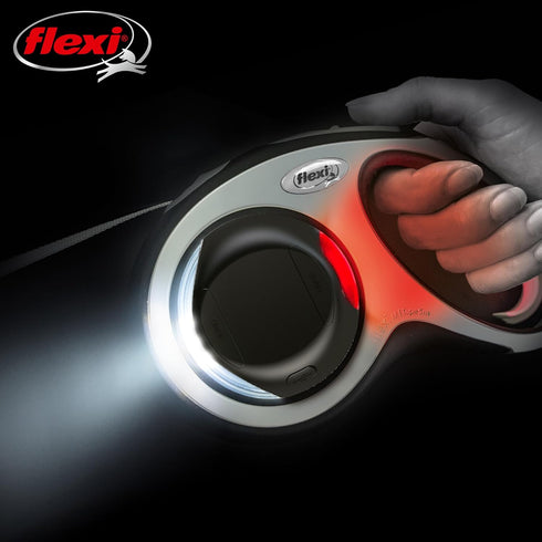 FLEXI LED Lighting System, Splashproof, Black, for Flexi Retractable Leashes with Rechargeable Battery