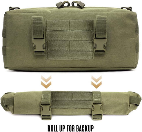 WYNEX Tactical Molle Pouch, Large Capacity Vertical EDC Utility Sling Bag with Shoulder Strap
