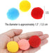 VOVIGGOL 30Pcs 1.3 Inch Cat Toy Balls Soft Kitten Pompom Toys Indoor Cats Interactive Playing Quiet Ball Cats Favorite