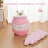 Romaneco Honey Pot Cat Cave Bed, Soft and Thick Rebound Sponge Pet Nest with Removable & Washable Cushion, Cute Cartoon
