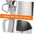 1Set Cabilock Stainless Steel Melting Pot Ergonomic Design Capacity for Butter Cheese Heating Cookware for Baking