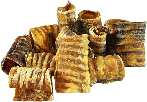 Downtown Pet Supply Beef Trachea Dog Treats - Rawhide-Free Chews, 3in - 12Ct
