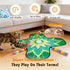 Paleclouds 3-in-1 3 Hide and Seek Cat Toy Mat, Interactive Cat Toys for Indoor Cats with Fluttering Butterfly & Moving