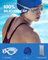 ZIONOR G1 Lite Swim Goggles with Swim Cap, Comfortable Anti-fog Set for Adult Men Women