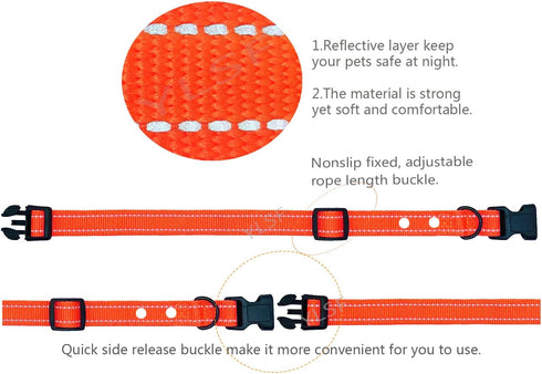 Dog Nylon Collar Strap for Heavy Light-Duty Electronic Fence Training Barking Collar, 3/4 Inch Replacement